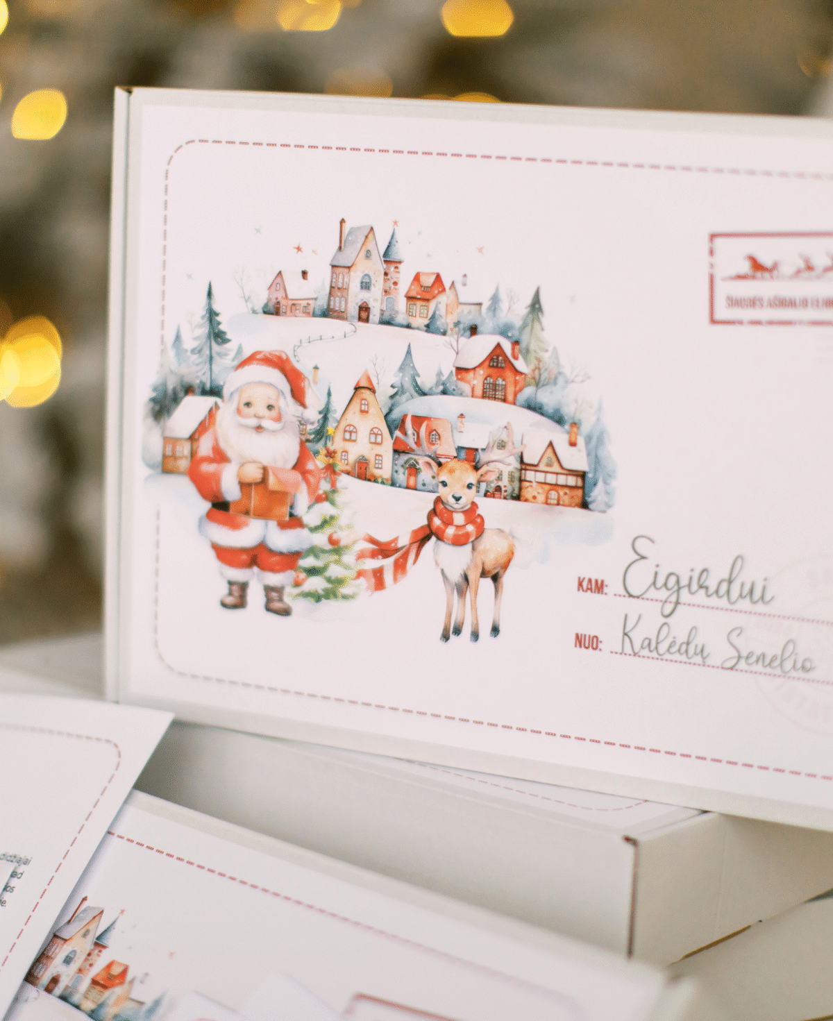 Personalizuota dėžutė nuo Kalėdų senelio