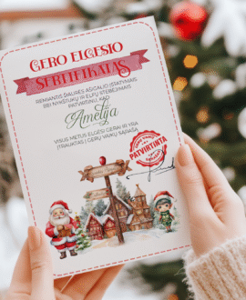 Personalizuotas laiškas nuo Kalėdų Senelio