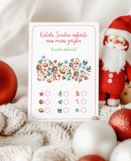 Skaitmeninis personalizuotas laiškas nuo Kalėdų Senelio